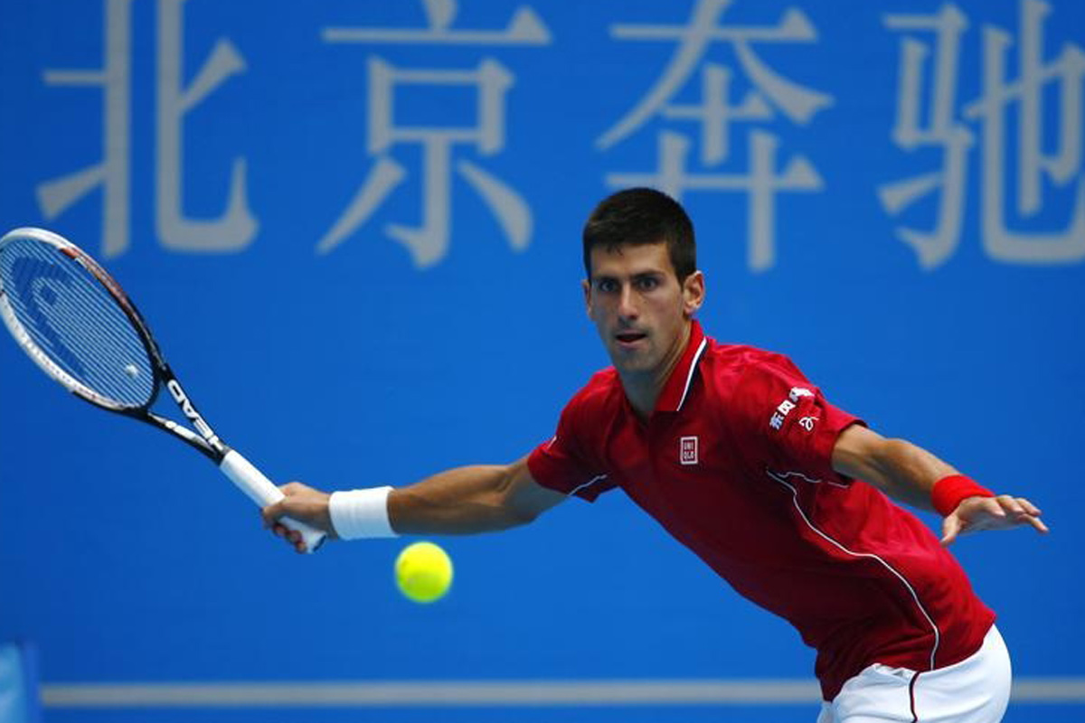 High Quality Image of Novak Djokovic successful in China
